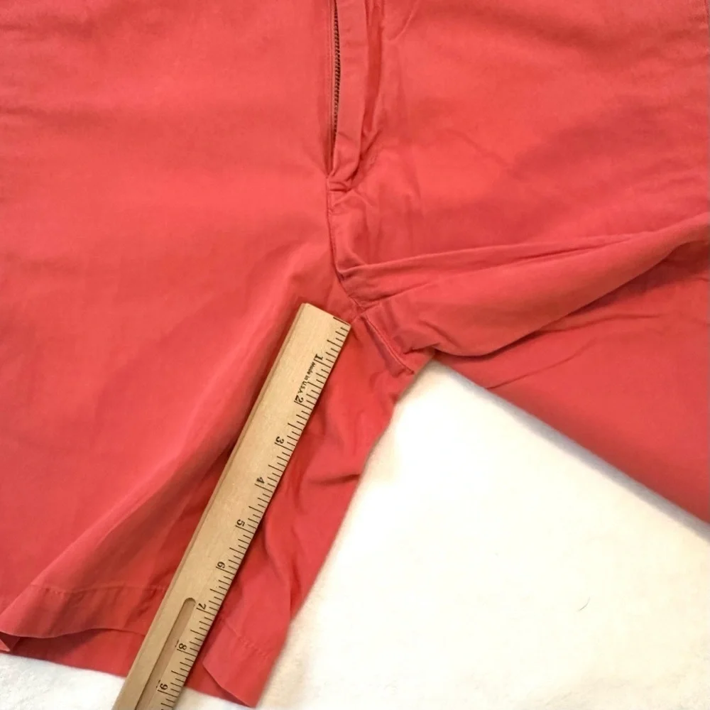 Vineyard Vines Bright Coral Men’s Shorts 30 Cotton 8” inseam preppy summer beach